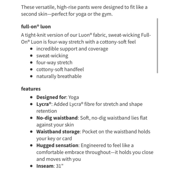 RARE NWT Lululemon Alberta Lake Space Dye Roll Down Wunder 4 - Picture 8 of 8